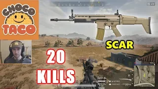 ChocoTaco - 20 KILLS - SCAR+Kar98k - SOLO - PUBG