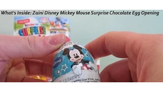 Zaini Mickey Mouse Disney surprise chocolate egg opening toy figure