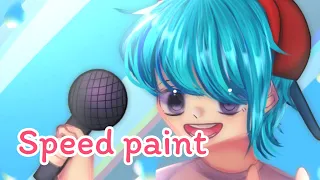 Speed paint || Boyfriend || Friday night Funkin