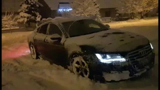 Audi A7 quattro in snow