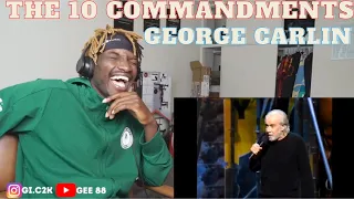 George Carlin - 10 Commandments | He Making Valid Points | My Reaction + Thoughts