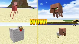 34 NAJDZIWNIEJSZE STWORZENIA W MINECRAFT!