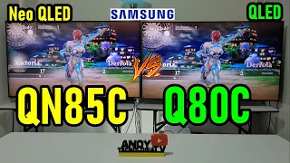 SAMSUNG QN85C vs Q80C: Neo QLED vs QLED / Mini LED vs FALD / Smart TVs 4K 120Hz VRR