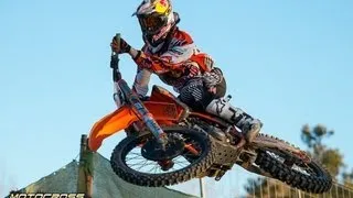 Jeffrey Herlings hard pack training for 2013 World MX2 Series