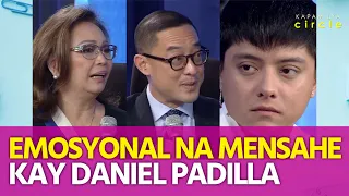 Kapamilya bosses at pamilya ni Daniel Padilla, may emosyonal na mensahe sa kanya