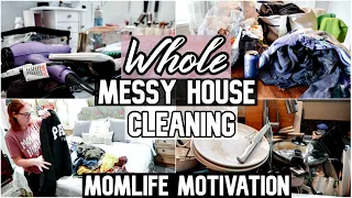 EXTREME! Messy Whole House Clean With Me 2019 | All Day Cleaning | SAHM Motivation