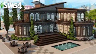 5-STAR LUXURY RESTAURANT, BAR & LOUNGE 🌟 | The Sims 4 Speed Build | No CC