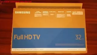 Smart TV Samsung 32'' 5 Series M5500 Class Full HD 1080p: Unboxing. FHD 1080p