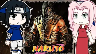 Naruto friends react to Naruto as Scorpion | Gacha React