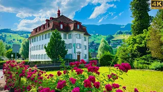 Sarnen - Historical Town In Switzerland 4K | Walking Tour in Europe