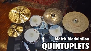 Metric modulation:Quintuplets