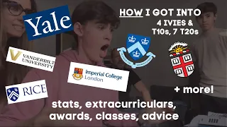 HOW I GOT INTO 4 IVIES, T10s + 7 T20s | Yale, Columbia, Brown, Imperial, +more! | Stats, ECs, Advice