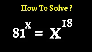 Solve The Equation | Math Olympiad Challenge...