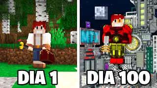 EU PASSEI 100 DIAS TREINANDO PARA UM TORNEIO FUTURISTA NO MINECRAFT - O FILME