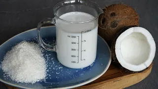 Homemade Coconut Milk From Fresh Coconut or Shredded Coconut