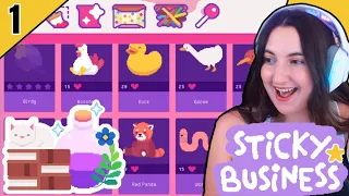 Opening My Chaotic Sticker Shop! | Sticky Business
