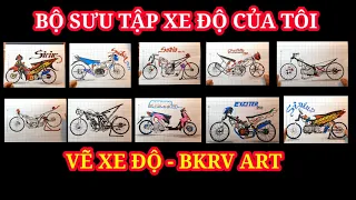 Tôi đã vẽ 10 xe độ cho bộ sưu tập | Tổng hợp 10 cách Vẽ xe độ | How to draw custom cars | BKRV art