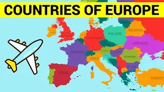 COUNTRIES OF EUROPE for Kids - Learn European Countries Map with Names