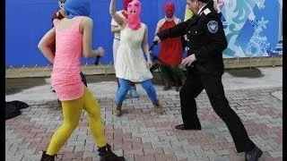 Pussy Riot Attacked with Whips by Police at Sochi