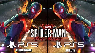 Marvel's Spider-Man: Miles Morales PS5 - Performance vs. Fidelity Modes | Frame Rate Test