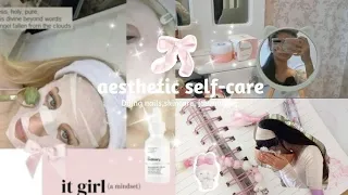 🩰♡Productive THAT girl routine(skincare,reading,nails)♡☆🩰