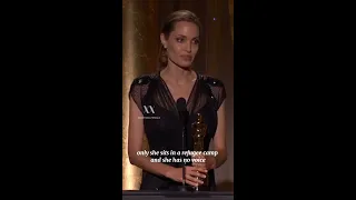 Angelina Jolie's Acceptance Speech for the Humanitarian Award at the 2013 Governors Awards