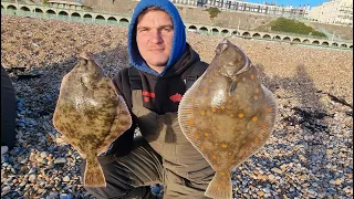 First plaice of the year what a cracking start fishing the plaice capital of the UK Brighton beach