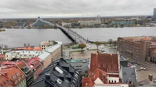 😍FANTASTIC VIEW FROM THE ST.PETER’S CATHEDRAL STAPLE OF #RIGA | THE WHOLE CITY OVERLOOKING VIEW ❤️🇱🇻