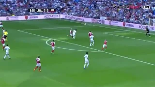 Real Madrid legends vs Arsenal Legends | Raul Gonzalez’s Looping Header Goal