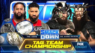 The Usos Vs The Viking Raiders Campeonatos en Parejas - WWE Smackdown 04/03/2022 (En Español)