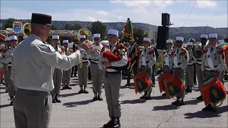 AUBADE MUSICALE DE LA LEGION ETRANGERE A LA FETE DE CAMERONE A AUBAGNE 30 04 2018