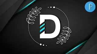 how to make D logo design on pixellab | logo design on pixellab