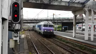 SNCF diesel locomotive 72145 at Noisy-le-Sec