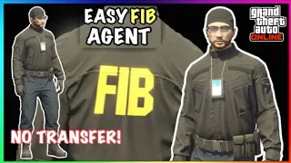 Easy FIB Special Agent Outfit Tutorial (No Transfer) (GTA Online)