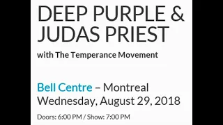 Deep Purple - Live at Bell Center, Montreal, Quebec (08-29-2018) Full Show Audio