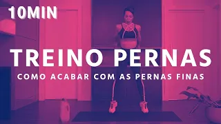 Como ACABAR com as PERNAS FINAS em CASA! - Carol Borba