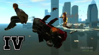 GTA IV - Crashes, Bailouts, Ragdolls & Fails Compilation #53 [1080p]