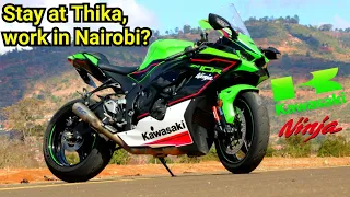 Thika to Nairobi morning commute on a kawasaki ninja zx10r