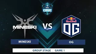 Mineski vs OG | Game 1 | ESL One Katowice 2018