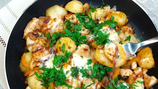 Incredible chicken and potato recipe‼️It's so delicious that I cook it almost every day !