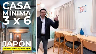 THE SMALLEST HOUSE in TOKYO JAPAN | 3 MTS x 6 MTS | Visitando Airbnb's | EXP ENG DUB