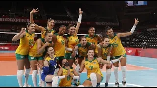 Brasil x Coreia do Sul Vôlei Feminino Olimpíadas de Tóquio 06/08/2021