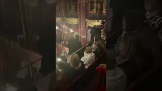 The moment audience members were removed from a theatre in Manchester
