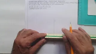 DIBUJO TÉCNICO - GEOMETRÍA DESCRIPTIVA - TRAZAR PROYECCIONES DE ACUERDO A LAS COORDENADAS