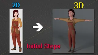 Turn 2D into 3D with Blender-Initial Steps