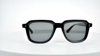 Square frame and unique rivet acetate sunglasses DS255S