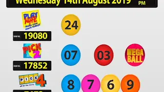 NLCB Online Draw Results Wednesday 14th Aug 2019