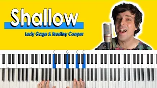 How To Play “Shallow” by Lady Gaga [Easy Piano Chords Tutorial]