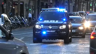 POLICE  convoi de la BRI  avec le Volkswagen Amarok