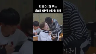 정국이 깨우는 홉이의 세레나데 (나도 모르게 흥얼거리게 된다는 중독적인 홉이 노래)